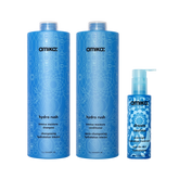 super-sized hydration set hydro rush intense moisture shampoo + conditioner + dream routine overnight treatment