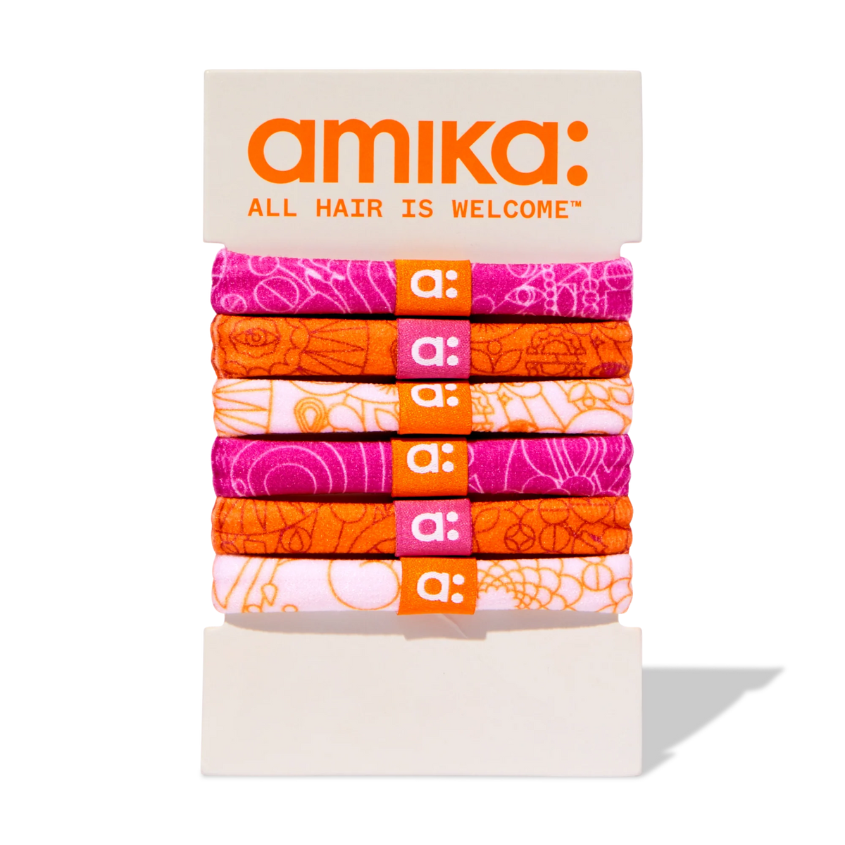 soft-touch hair ties signature print hair elastics